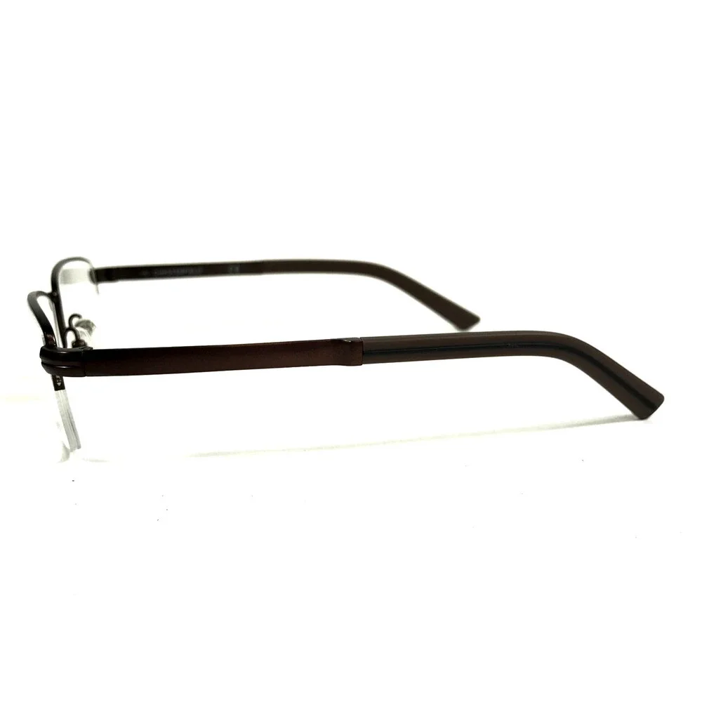 Chesterfield Eyeglasses Frames CH863 01F1 Brown Rectangle Half Rim 53-18-140